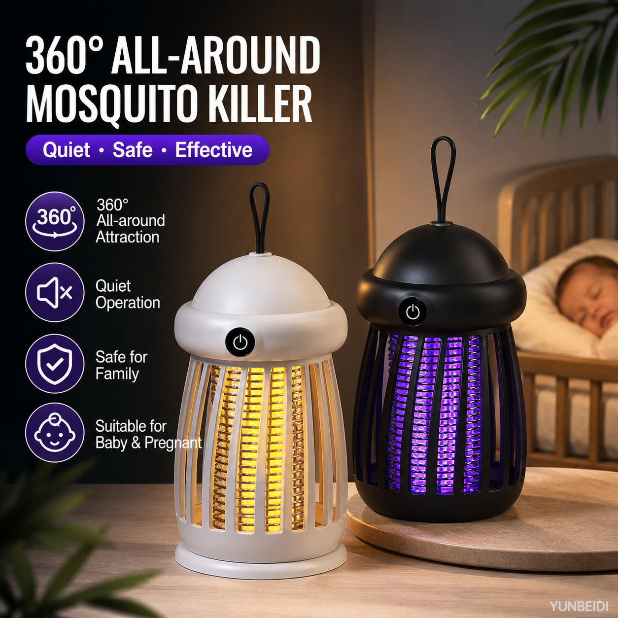 Outdoor Furniture Hay - Mosquito Killer 2-in-1 UV Lamp Mosquito