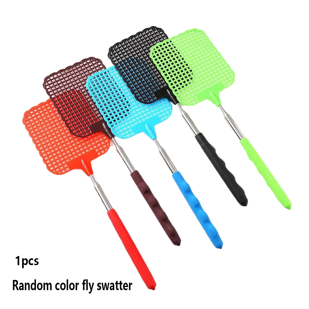 Outdoor Furniture Hay - Random Color Telescopic Flyswatter That Work