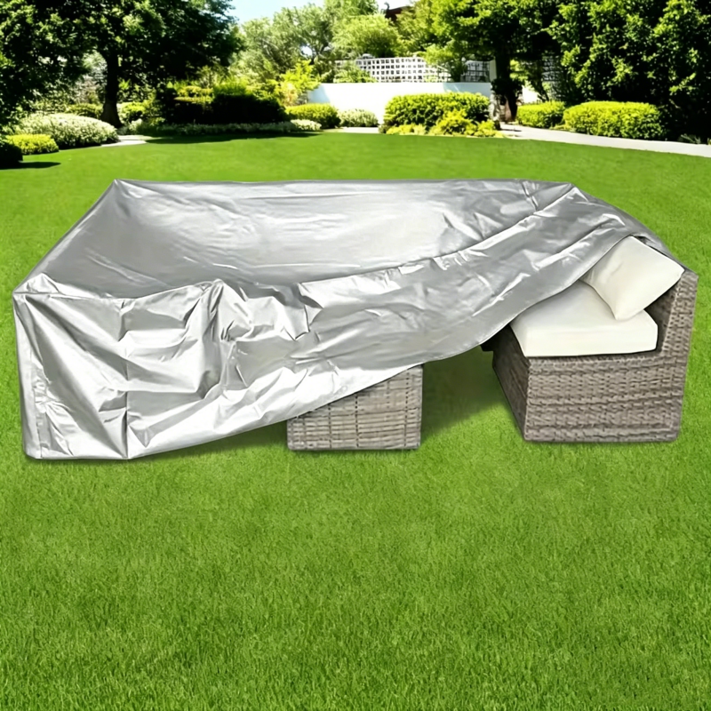 Outdoor Furniture Table And Chairs - Silver Oxford Fabric Protective Cover-for Outdoor