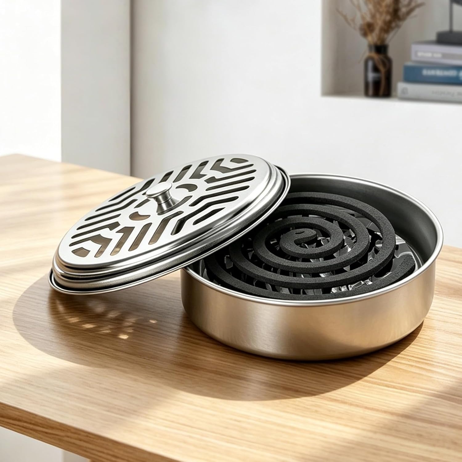 Outdoor Furniture Hay - Stainless Steel Mosquito Coil Holder- Mosquito