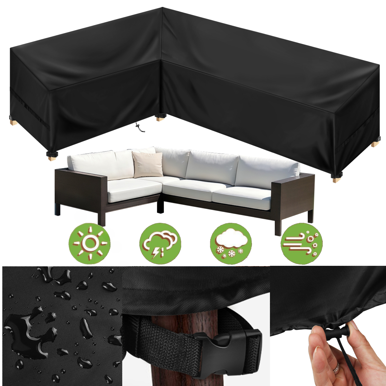 Outdoor Waterproof Sectional S - Outdoor Furniture Fabric Waterproof avaliação e preço