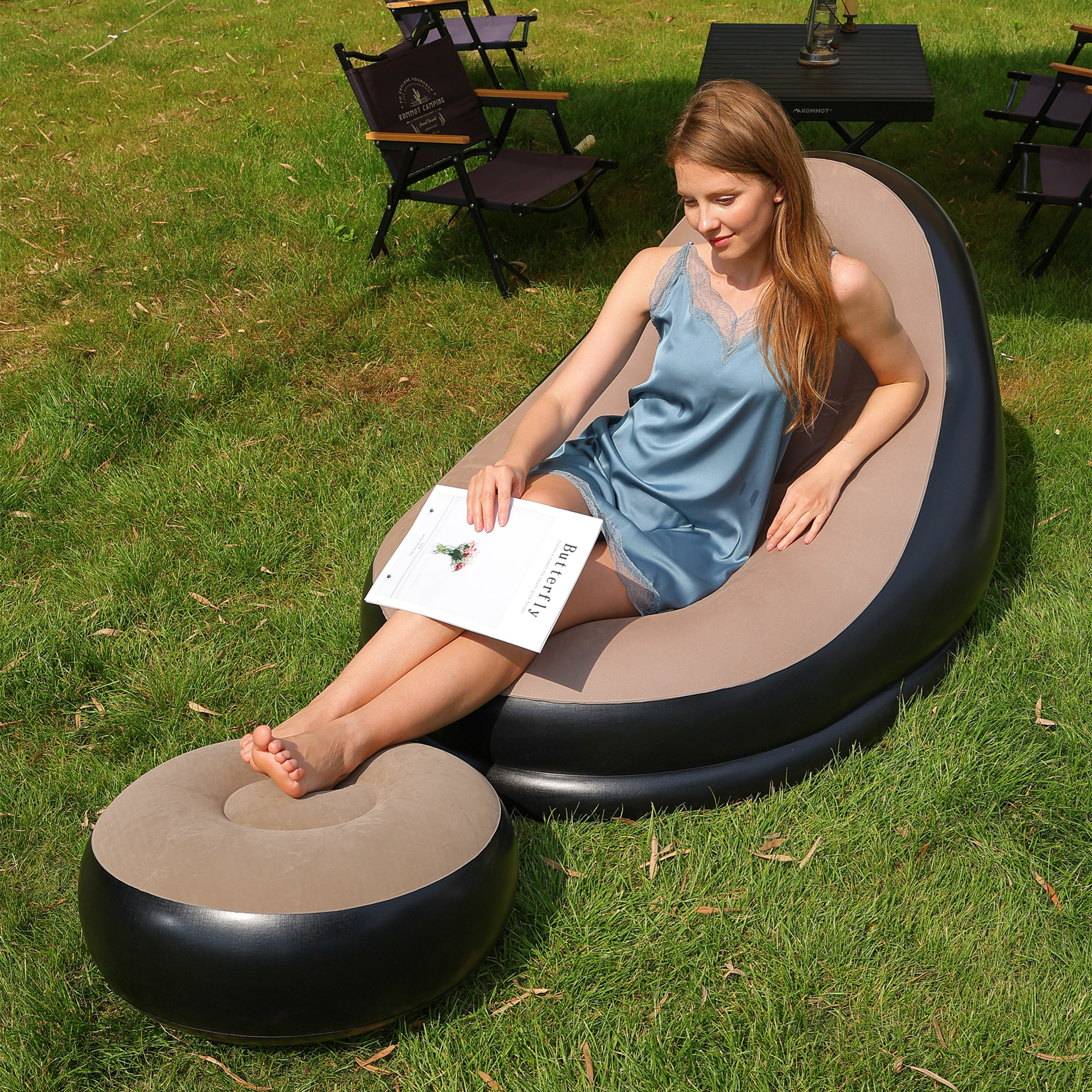 Lazy Couch Sofas Inflatable Ch - Outdoor Furniture Lounge avaliação e preço