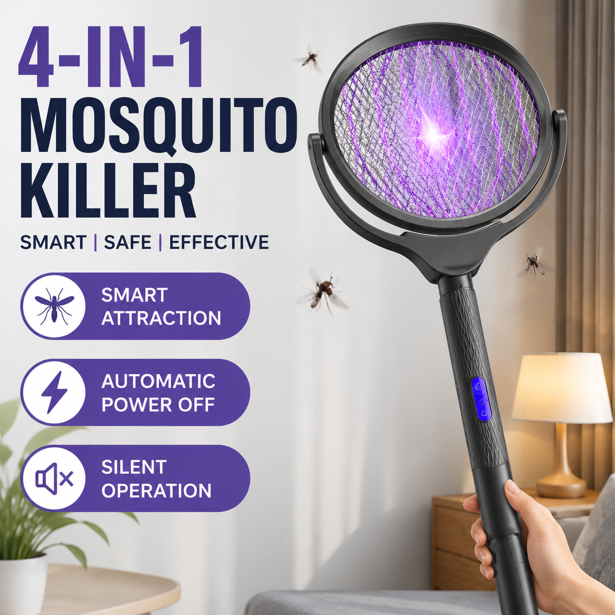 4-in-1 Electric Mosquito Kille - Outdoor Furniture Hay avaliação e preço