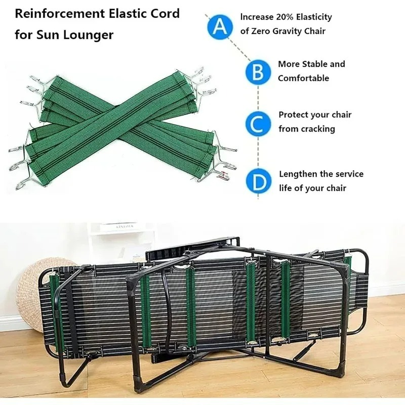 3/6Pcs Reinforcement Load-Bear - Deck Chair Lounger avaliação e preço