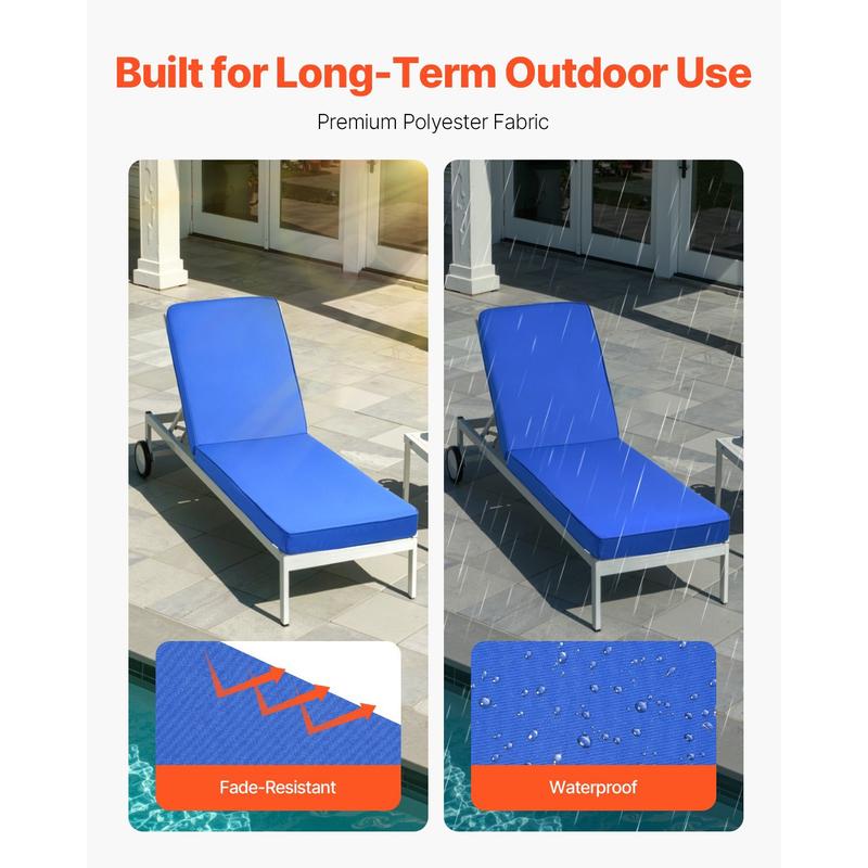 Chaise Lounge Cushion, 72 x 21 - Deck Chair Lounger avaliação e preço