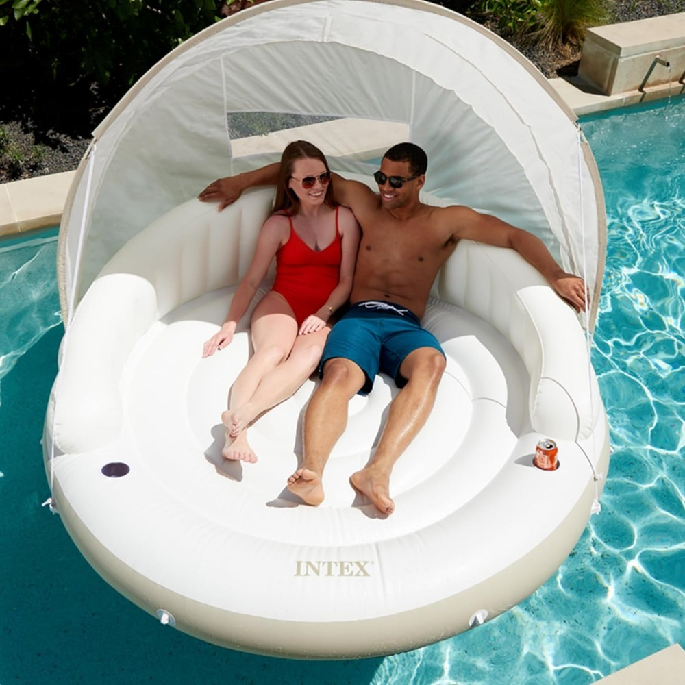 Canopy Island Inflatable Pool  - Outdoor Furniture Lounge avaliação e preço
