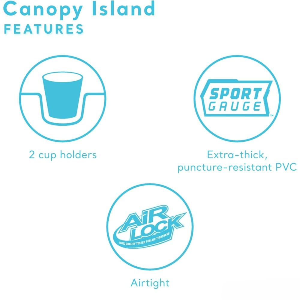 Canopy Island Inflatable Pool  - Outdoor Furniture Lounge avaliação e preço