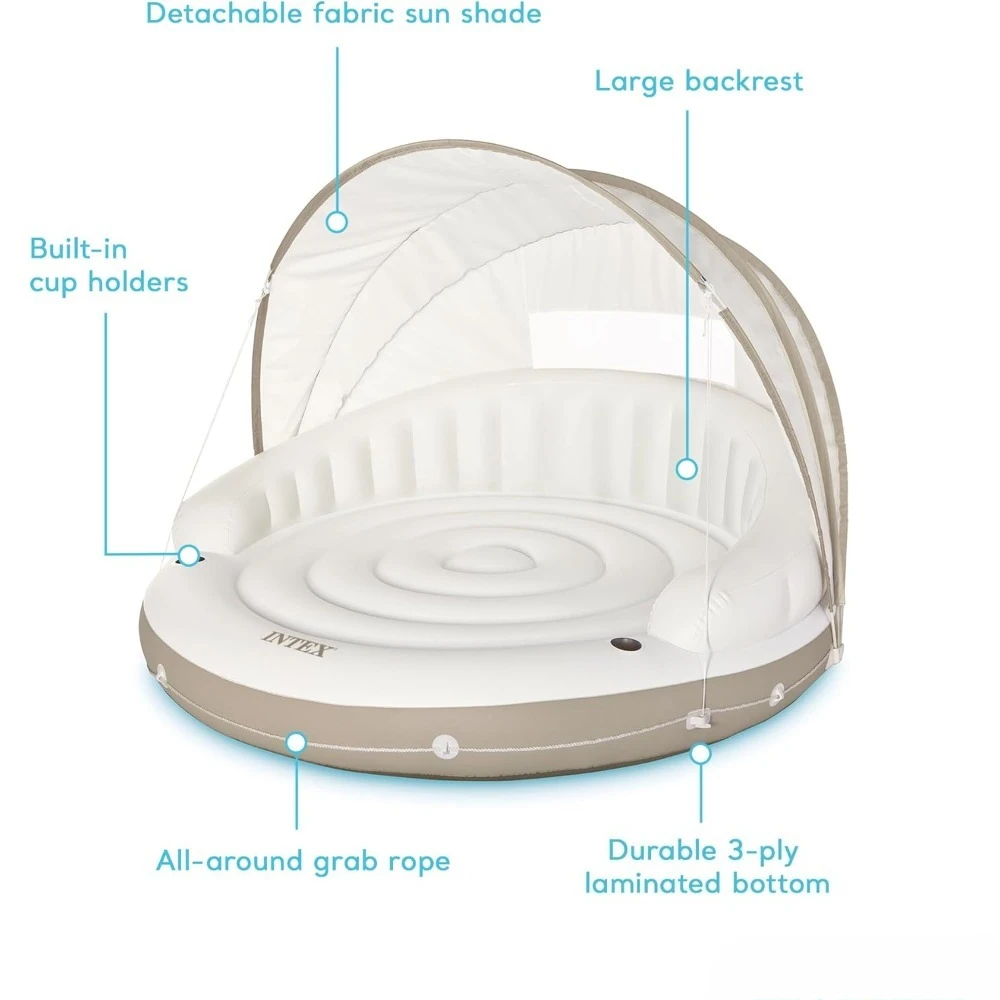 Canopy Island Inflatable Pool  - Outdoor Furniture Lounge avaliação e preço
