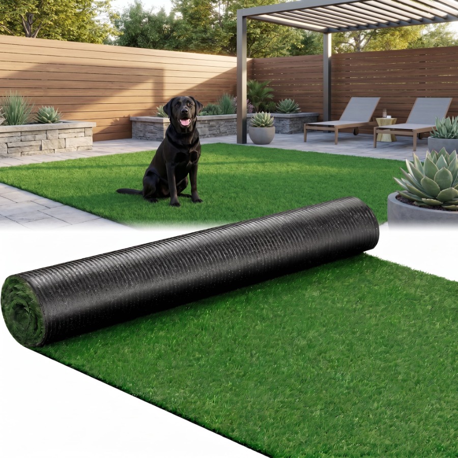 7 x 12 Ft Artificial Grass Tur - Outdoor Rug Waterproof avaliação e preço