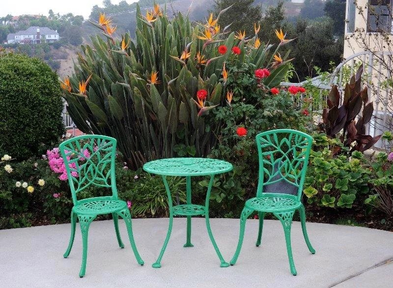 Durable Cast Aluminum 3-Piece  - Bistro Table Set avaliação e preço