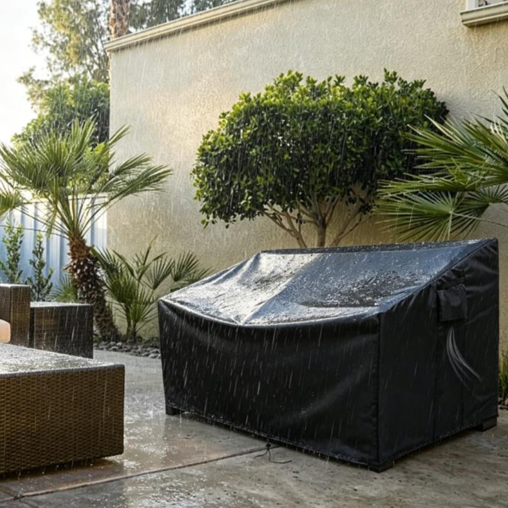 Heavy-Duty Patio Sofa Cover Wa - Outdoor Furniture Fabric Waterproof avaliação e preço