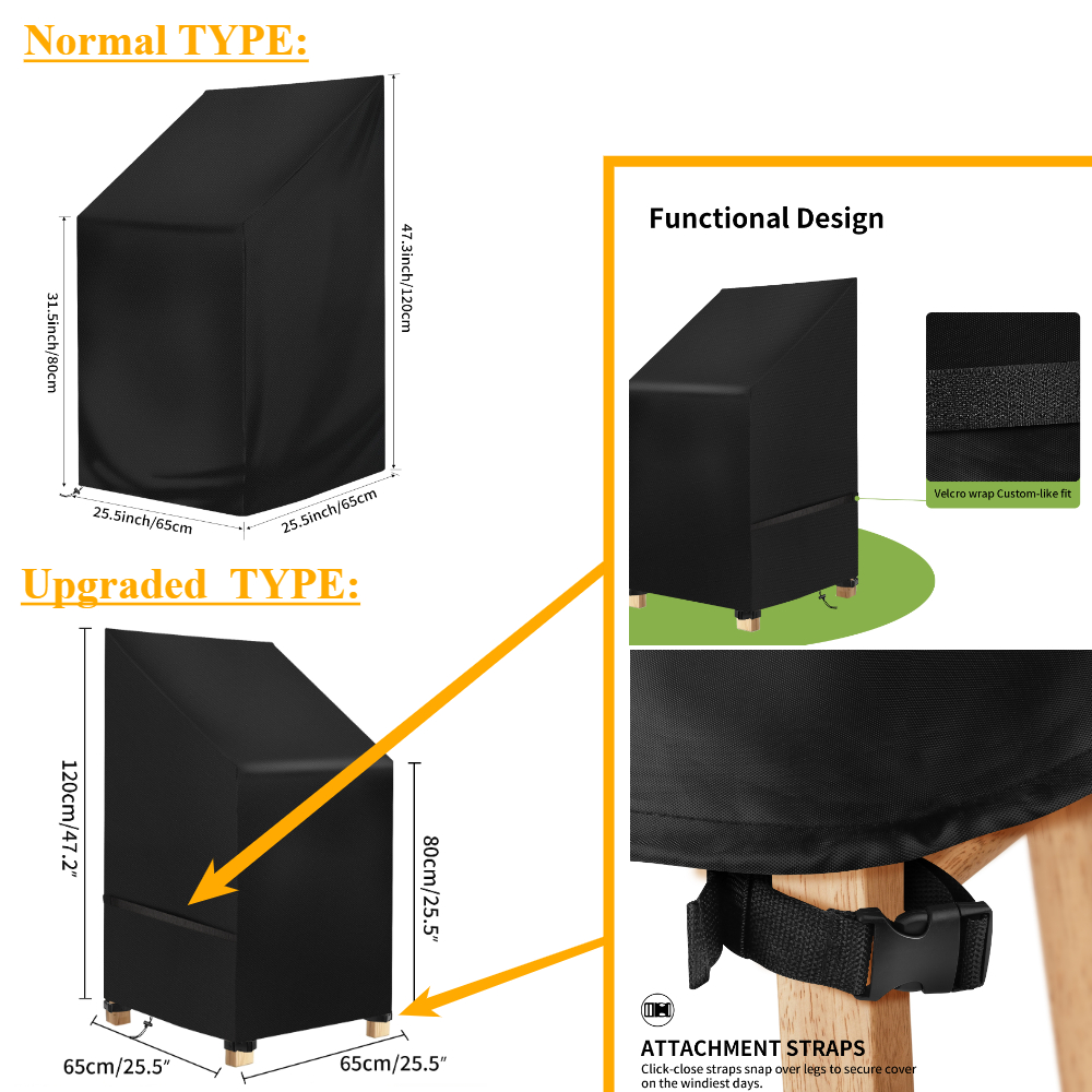 Waterproof Garden Chair Covers - Outdoor Furniture Replacement Fabric avaliação e preço
