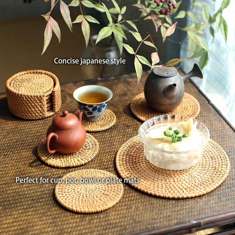 6Pcs Drink Coasters Set For Ku - Bistro Table Set avaliação e preço