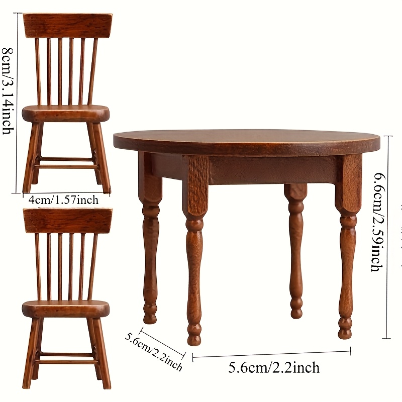 Wooden Round Tables and Chairs - Bistro Table Set avaliação e preço