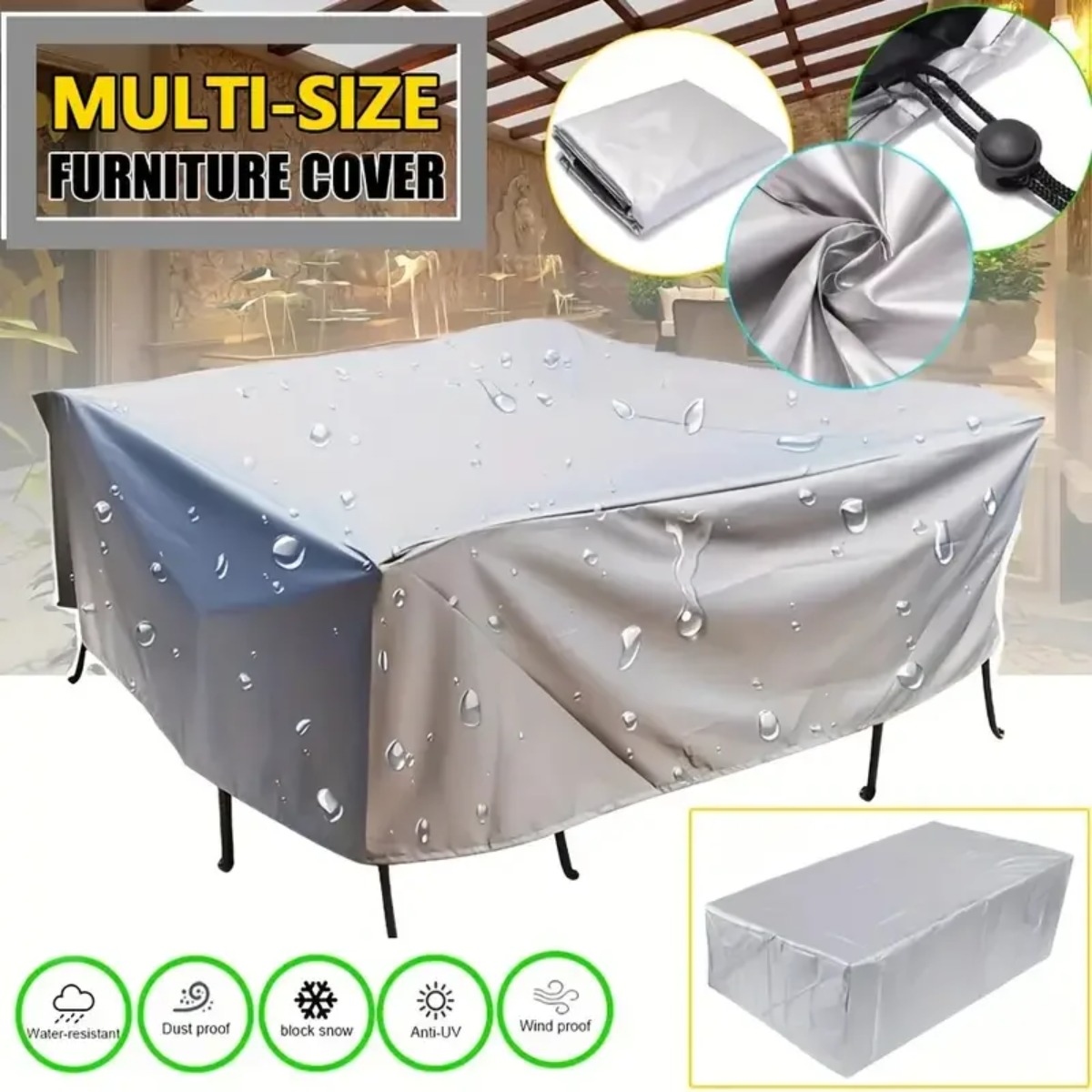 240 Sizes of Patio Furniture C - Outdoor Furniture Fabric Waterproof avaliação e preço