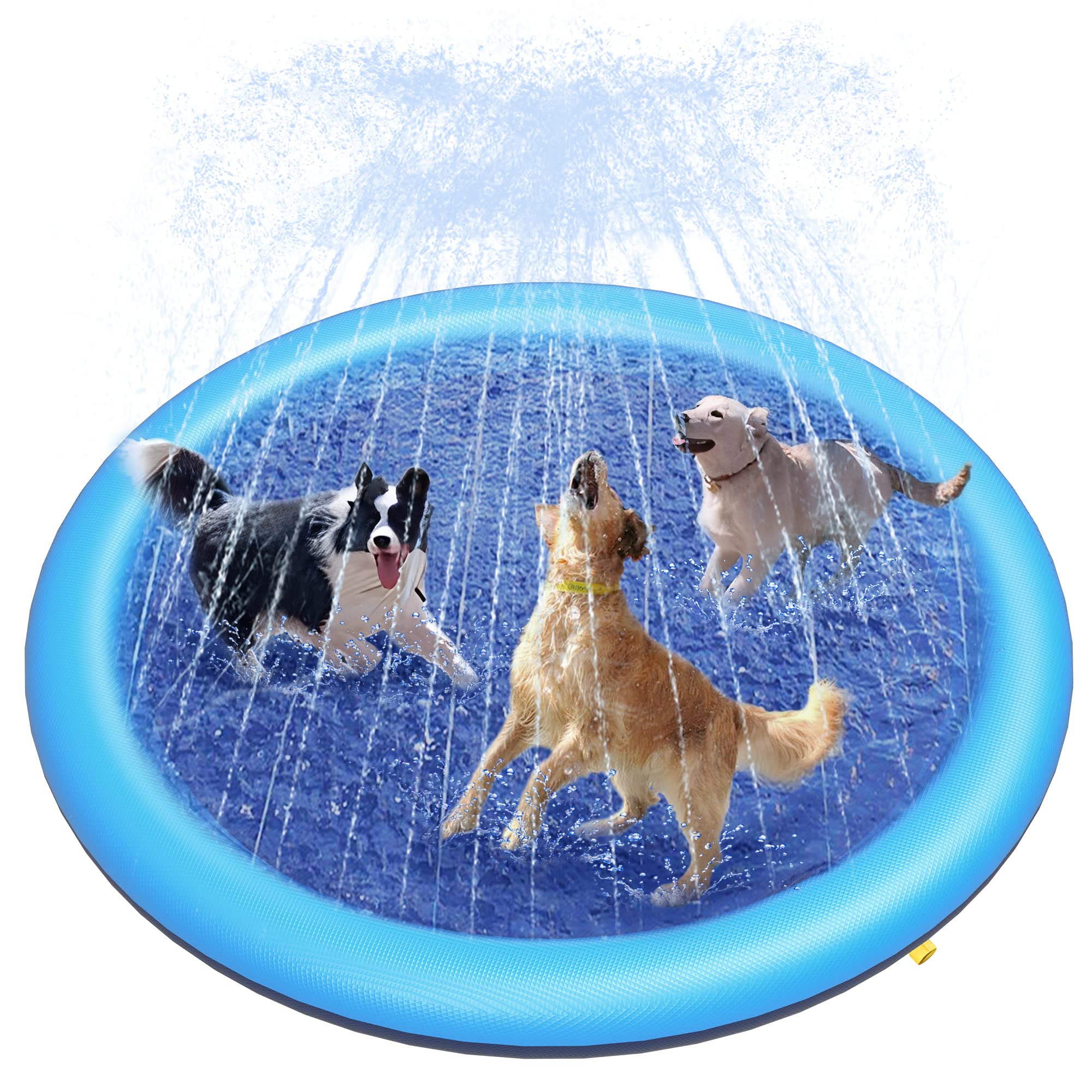 Dog Splash Pad Thick Sprinkler - Outdoor Rug Waterproof avaliação e preço