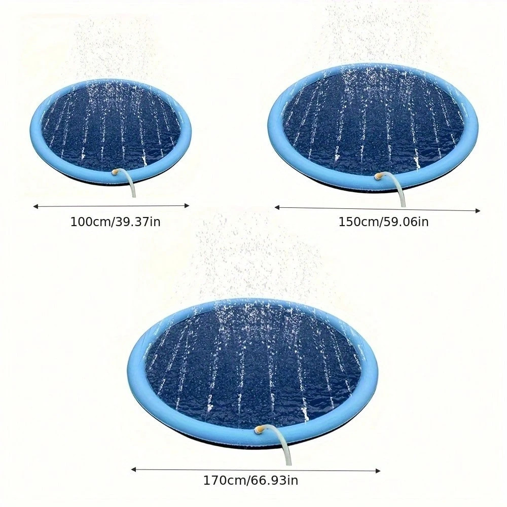 Dog Splash Pad Thick Sprinkler - Outdoor Rug Waterproof avaliação e preço