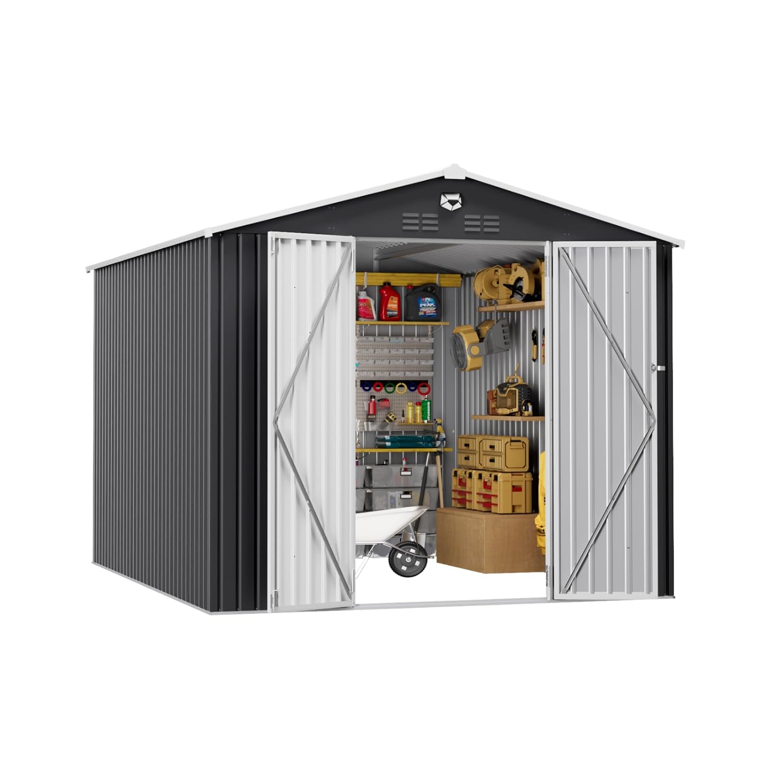 10x12 FT Metal Outdoor Storage - Outdoor Furniture Modern avaliação e preço