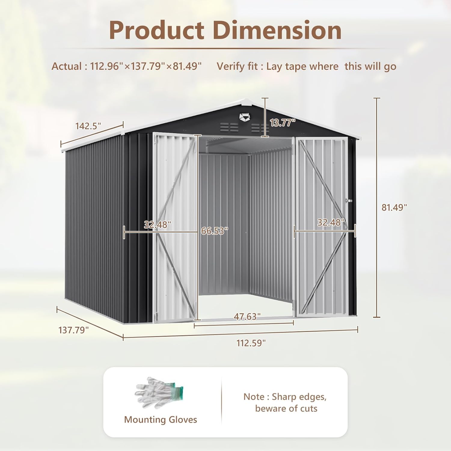 10x12 FT Metal Outdoor Storage - Outdoor Furniture Modern avaliação e preço
