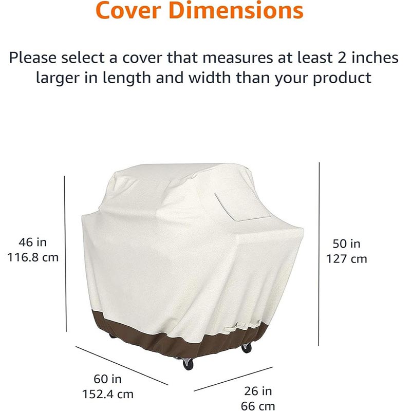 210D BBQ Beige Barbecue Grill  - Outdoor Furniture Fabric Waterproof avaliação e preço