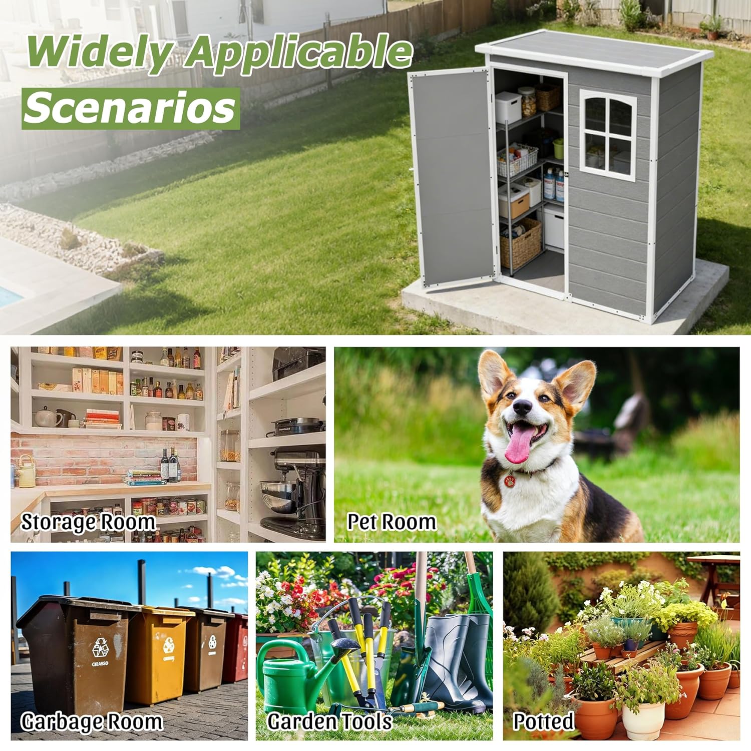 Resin Outdoor Storage Shed Kit - Outdoor Furniture Modern avaliação e preço