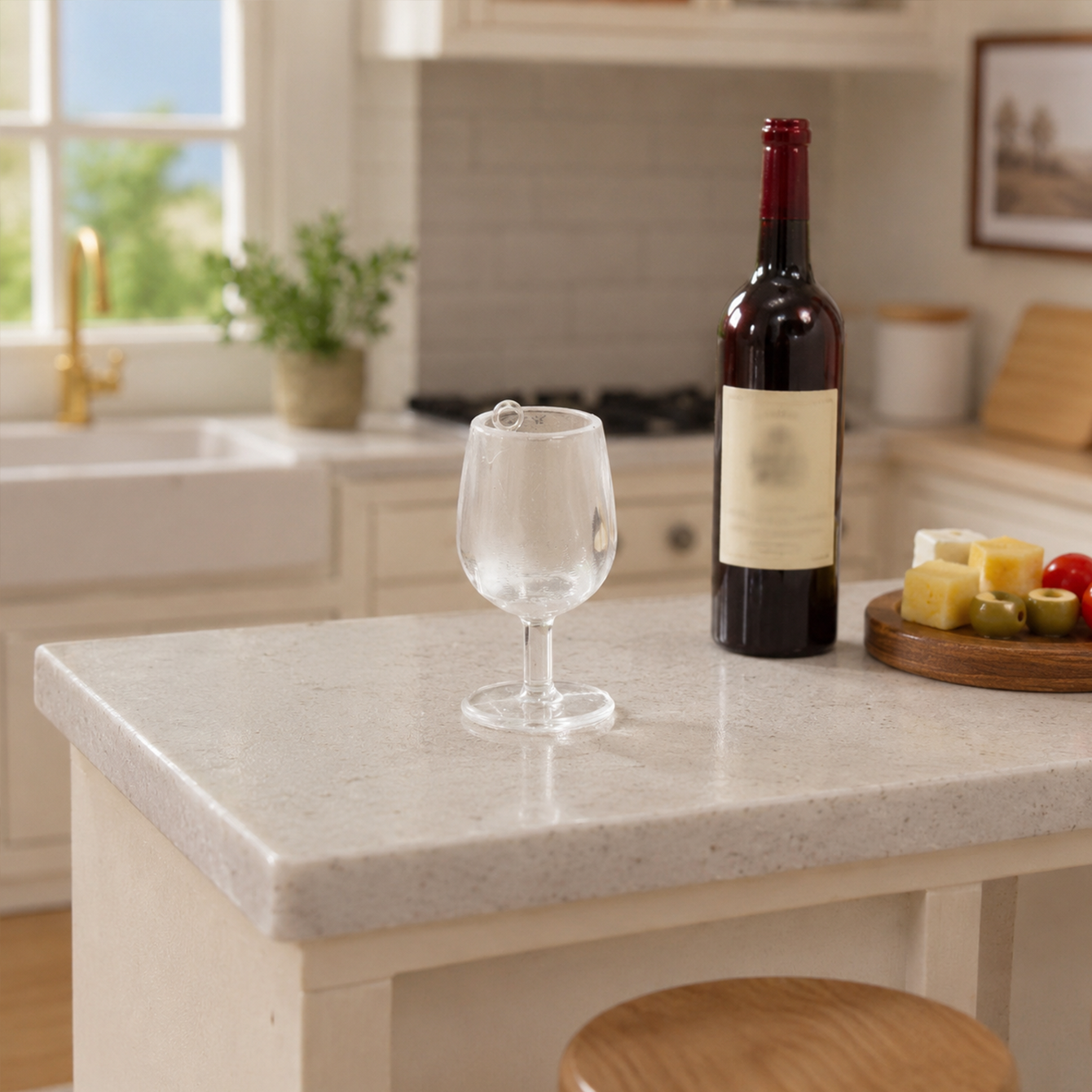 4 pcs /1 set Miniature transpa - Bistro Table Set avaliação e preço