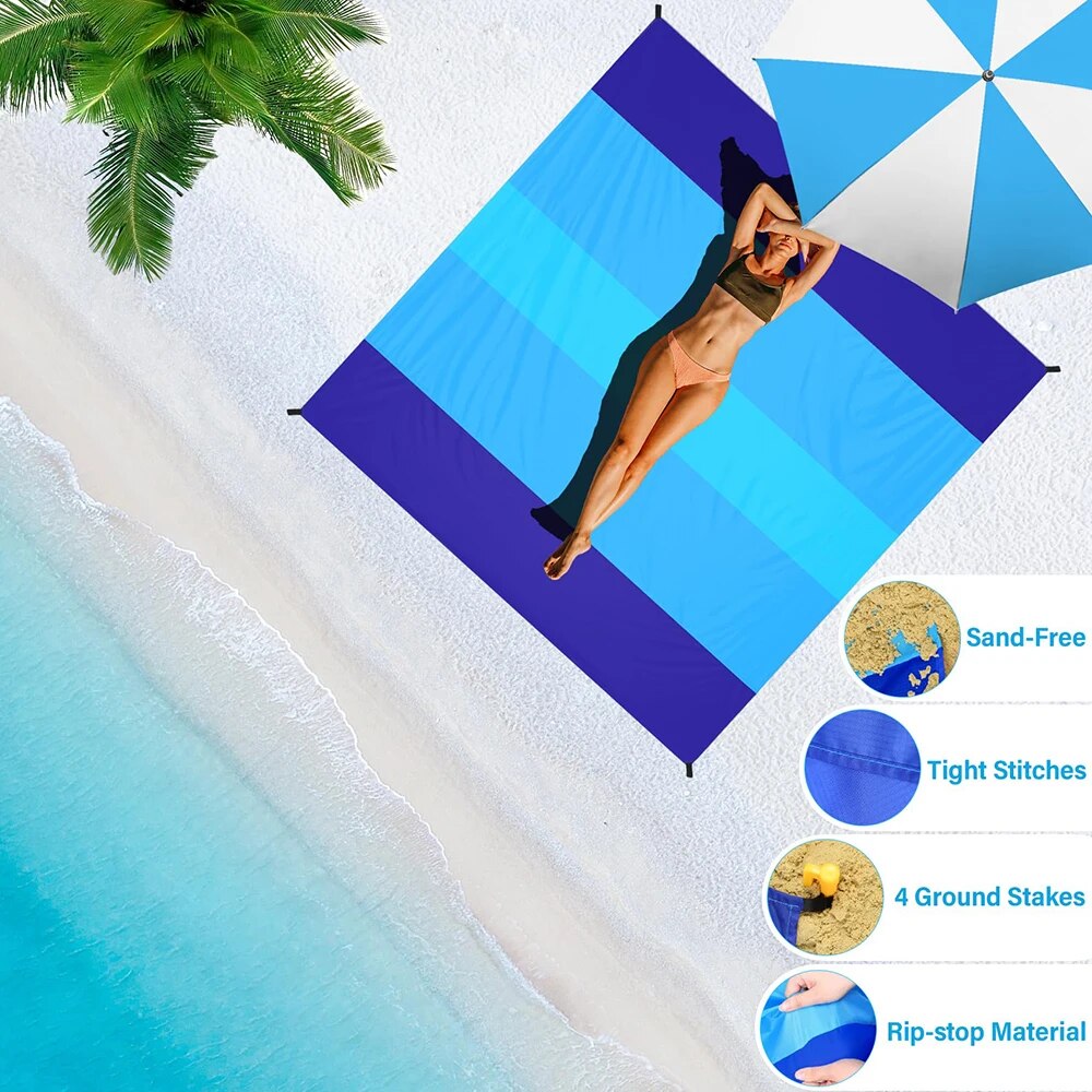 Beach Blanket, Waterproof and  - Outdoor Furniture Replacement Fabric avaliação e preço