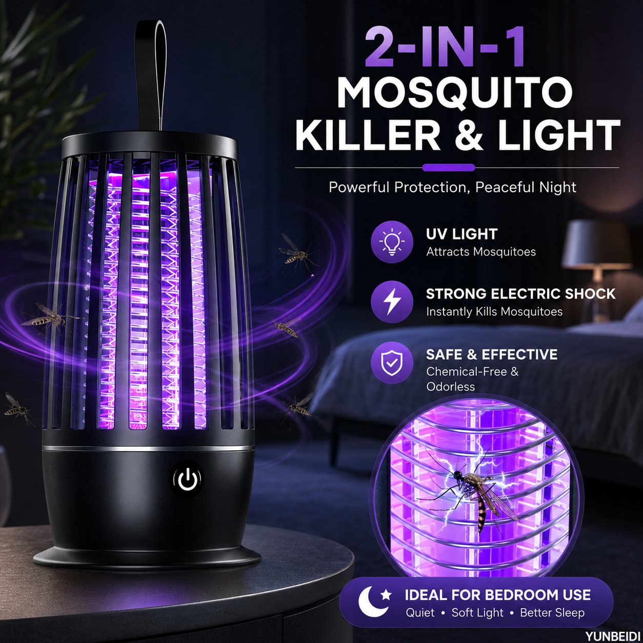 2 In 1 USB Mosquito Killer Lam - Outdoor Furniture Hay avaliação e preço