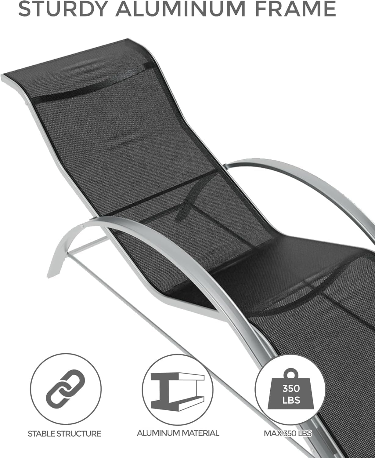 Patio Pool Chair Sun Lounger S - Deck Chair Lounger avaliação e preço