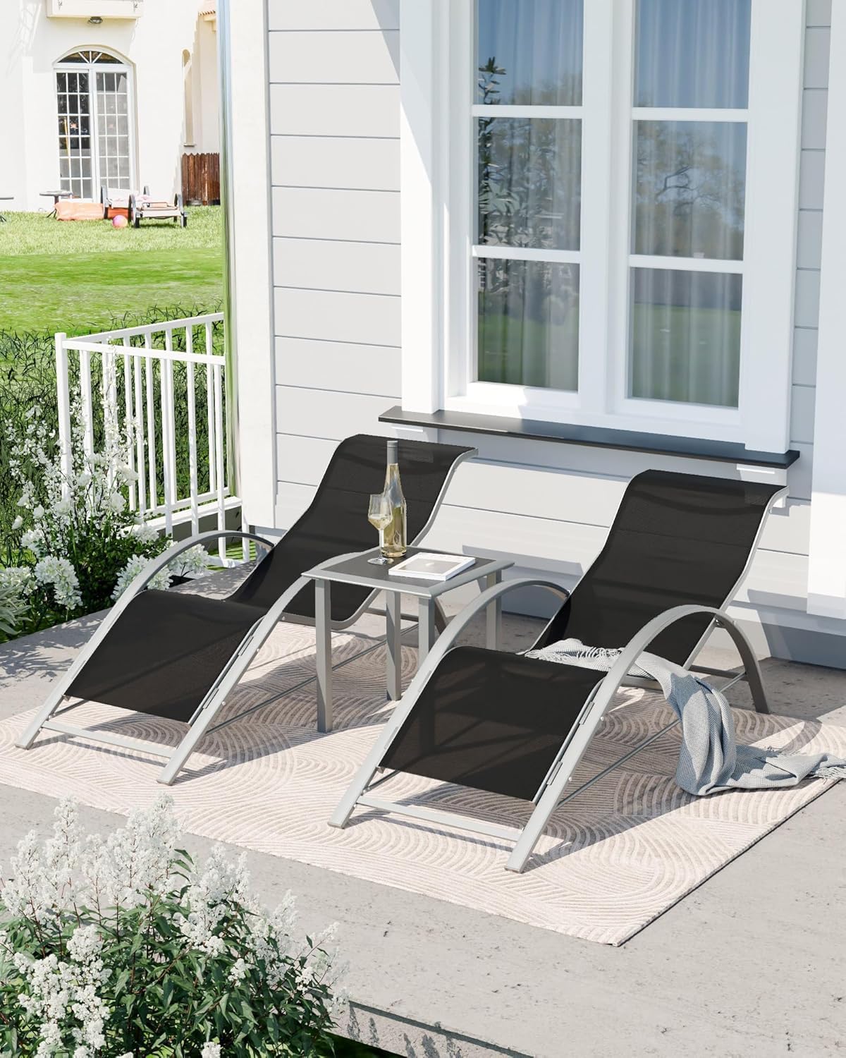 Patio Pool Chair Sun Lounger S - Deck Chair Lounger avaliação e preço