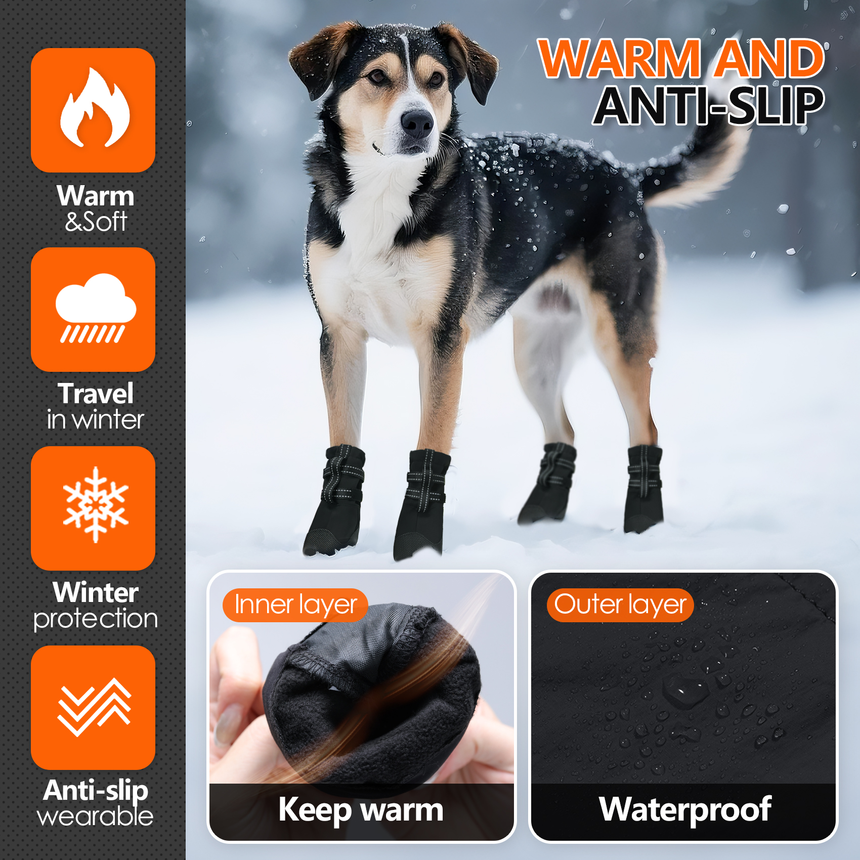 Dog Boots,Waterproof Dog Shoes - Outdoor Rug Waterproof avaliação e preço