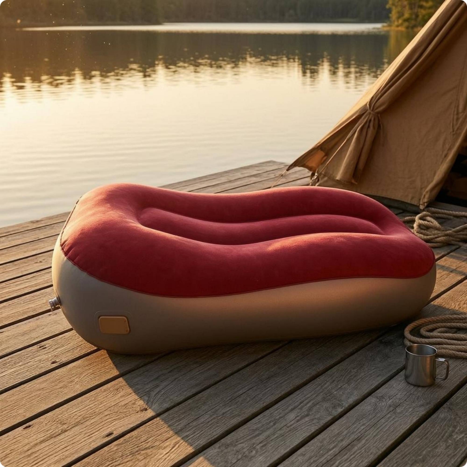 Single-Person Inflatable Sofa  - Outdoor Furniture Lounge avaliação e preço