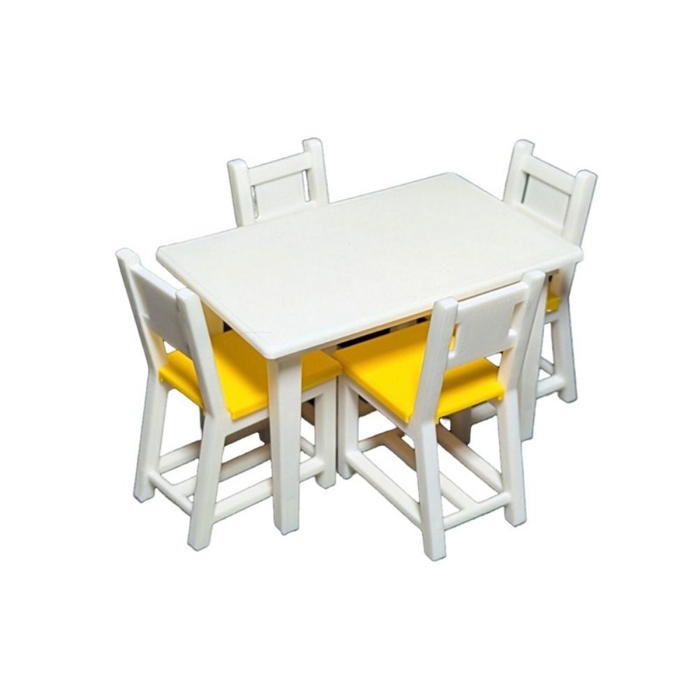 1/12 Dollhouse Miniature Wood  - Bistro Table Set avaliação e preço
