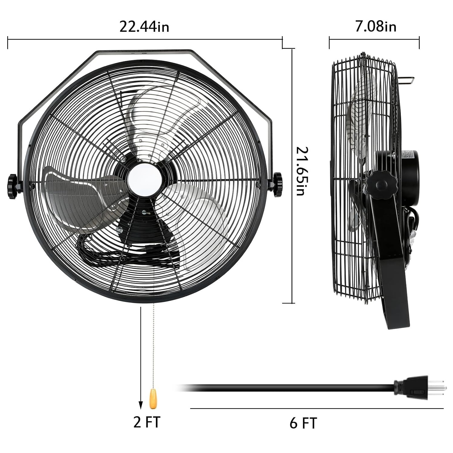 18 inch Industrial Wall Fan, 4 - Outdoor Furniture Modern avaliação e preço