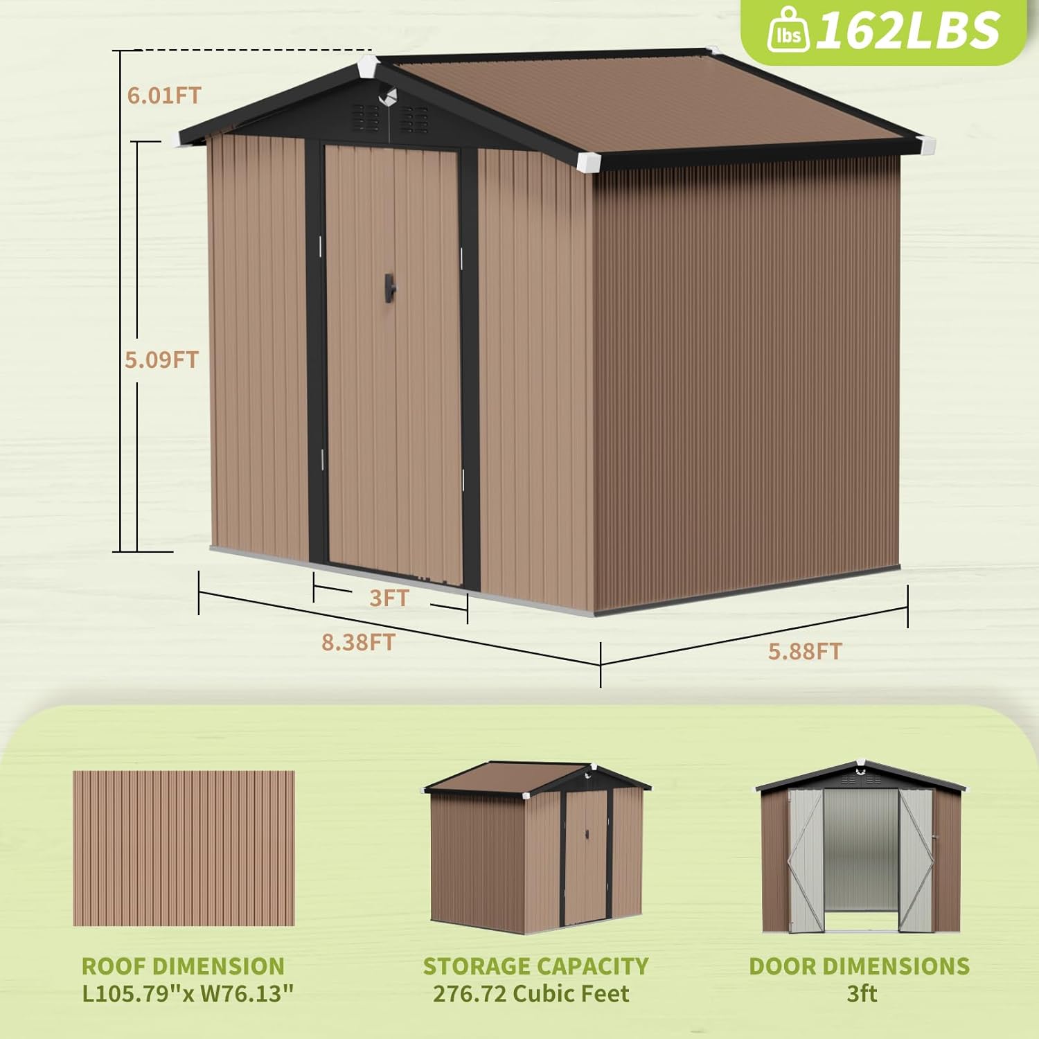 Metal Storage Shed,Outdoor Sto - Outdoor Furniture Modern avaliação e preço