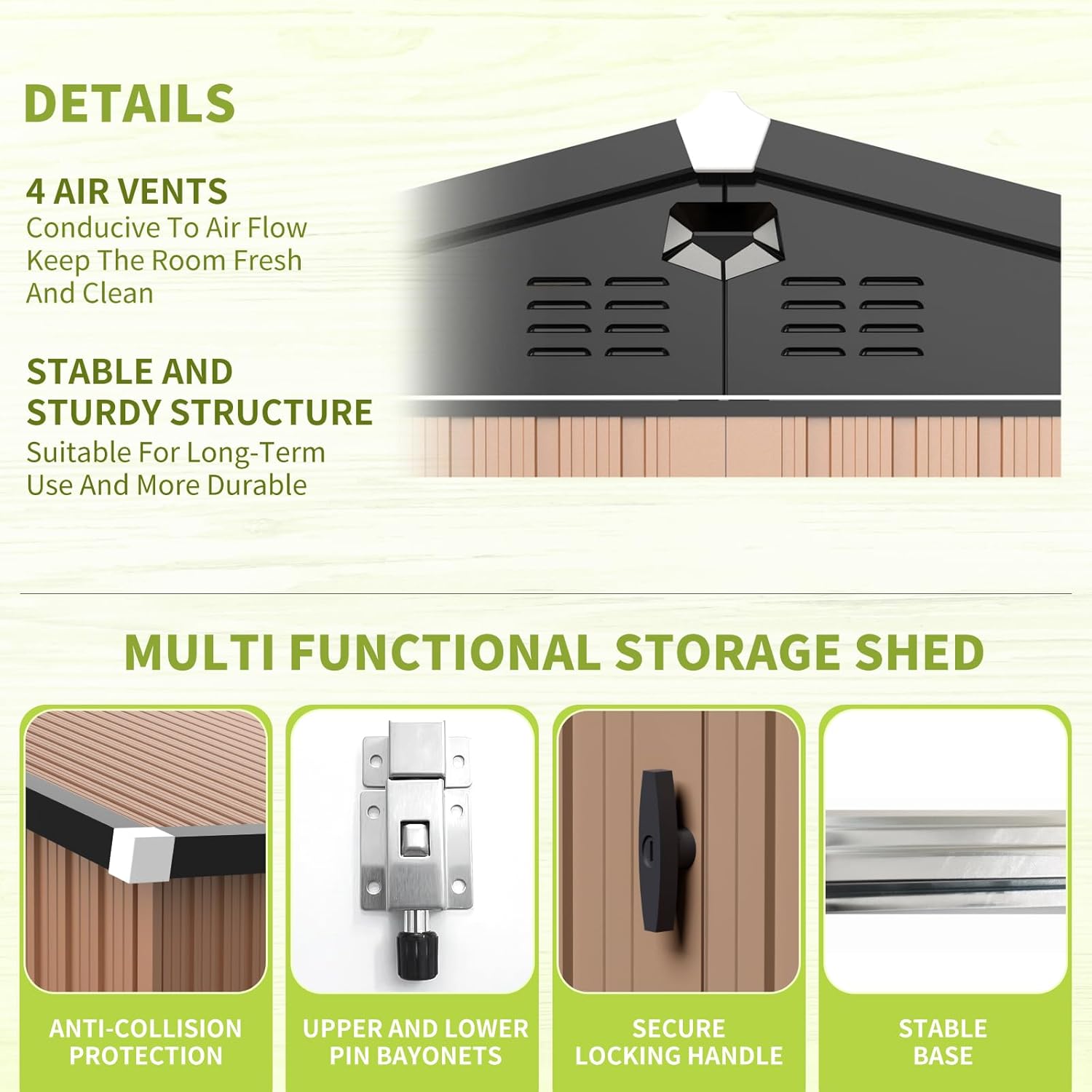 Metal Storage Shed,Outdoor Sto - Outdoor Furniture Modern avaliação e preço