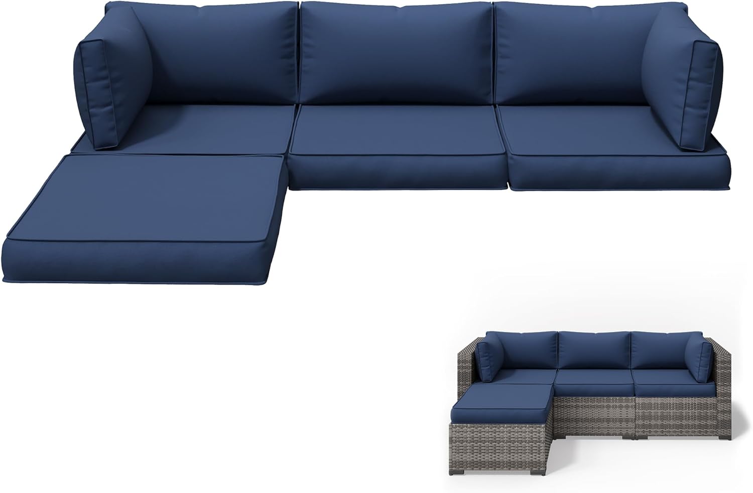 Outdoor Patio Sectional Furnit - Outdoor Furniture Replacement Fabric avaliação e preço