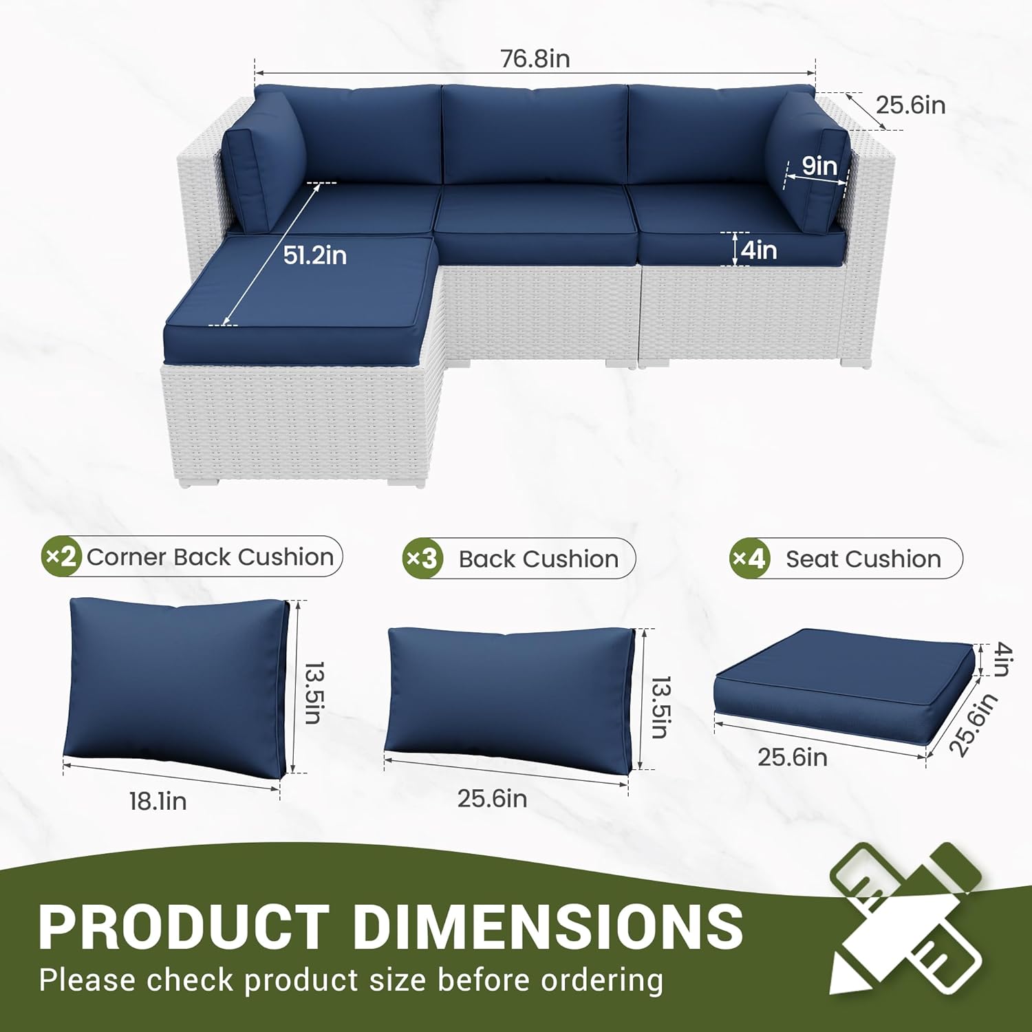 Outdoor Patio Sectional Furnit - Outdoor Furniture Replacement Fabric avaliação e preço