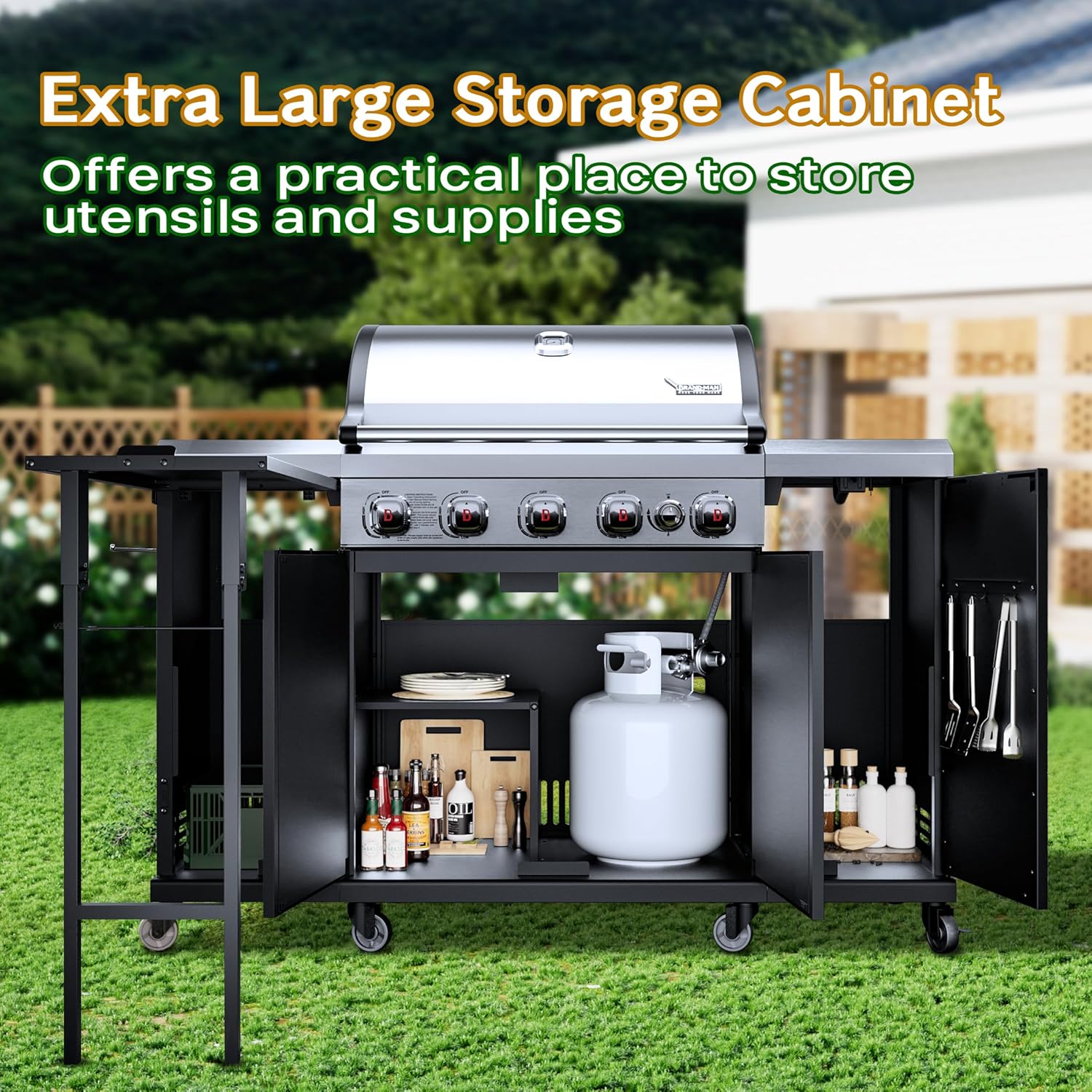 Brand-Man Propane Gas Grill Is - Outdoor Furniture Brands avaliação e preço