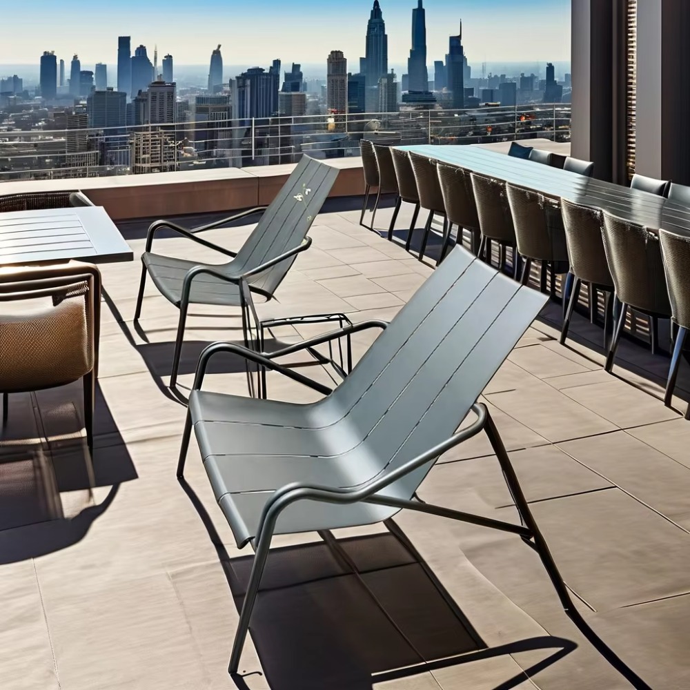 Italy Design Customizable Alum - Outdoor Furniture Table And Chairs avaliação e preço