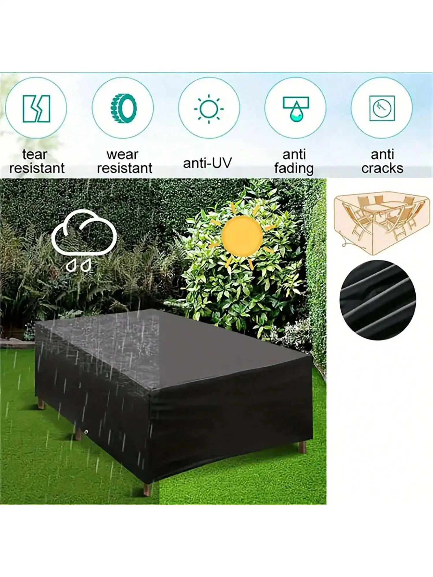 Multi-Size Outdoor Patio Garde - Outdoor Furniture Table And Chairs avaliação e preço