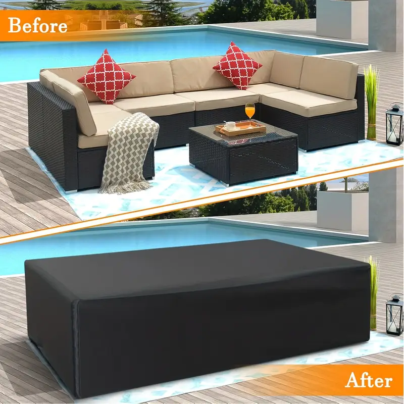 (102-137inch Length) size Outd - Outdoor Furniture Fabric Waterproof avaliação e preço