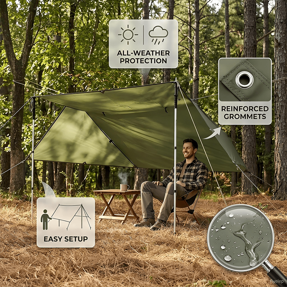 Outdoor Waterproof Tarp, Multi - Outdoor Rug Waterproof avaliação e preço