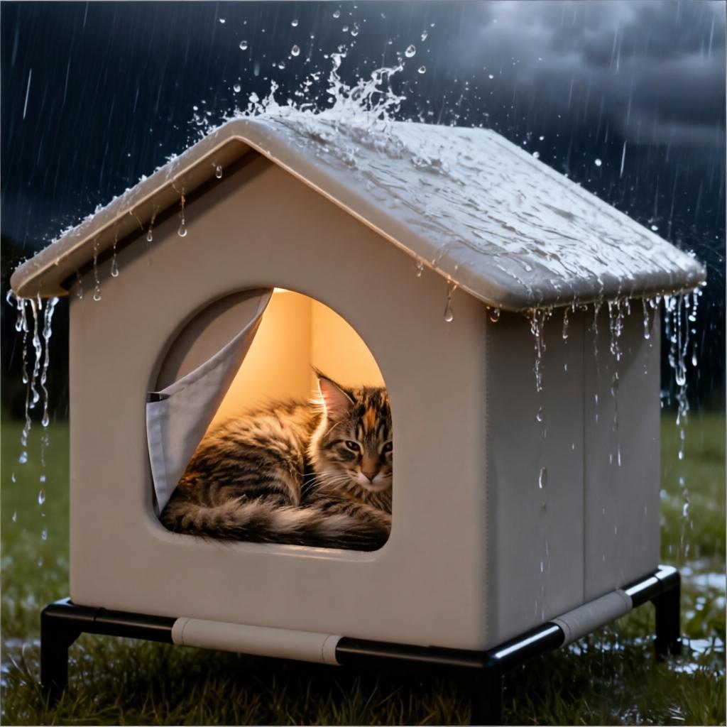 Stray Cat Houses with Mat Wate - Outdoor Rug Waterproof avaliação e preço