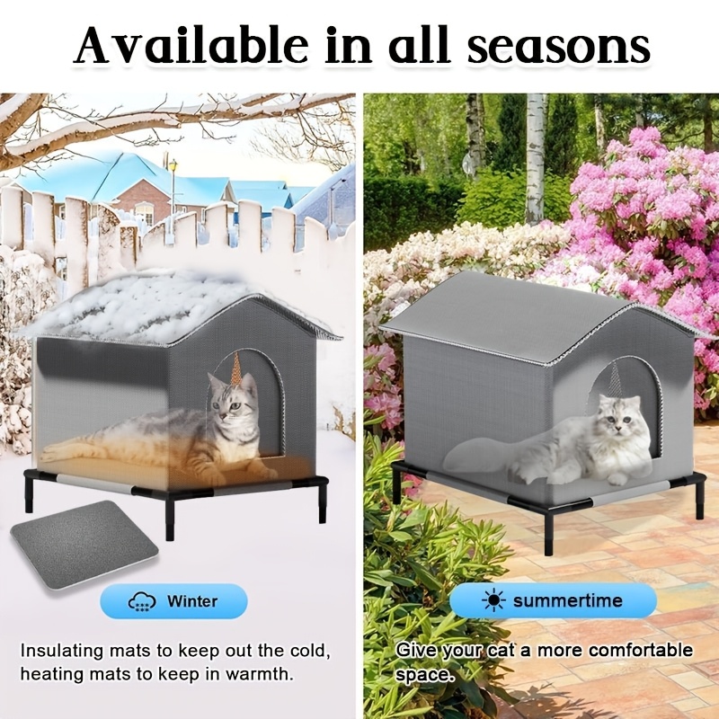 Stray Cat Houses with Mat Wate - Outdoor Rug Waterproof avaliação e preço