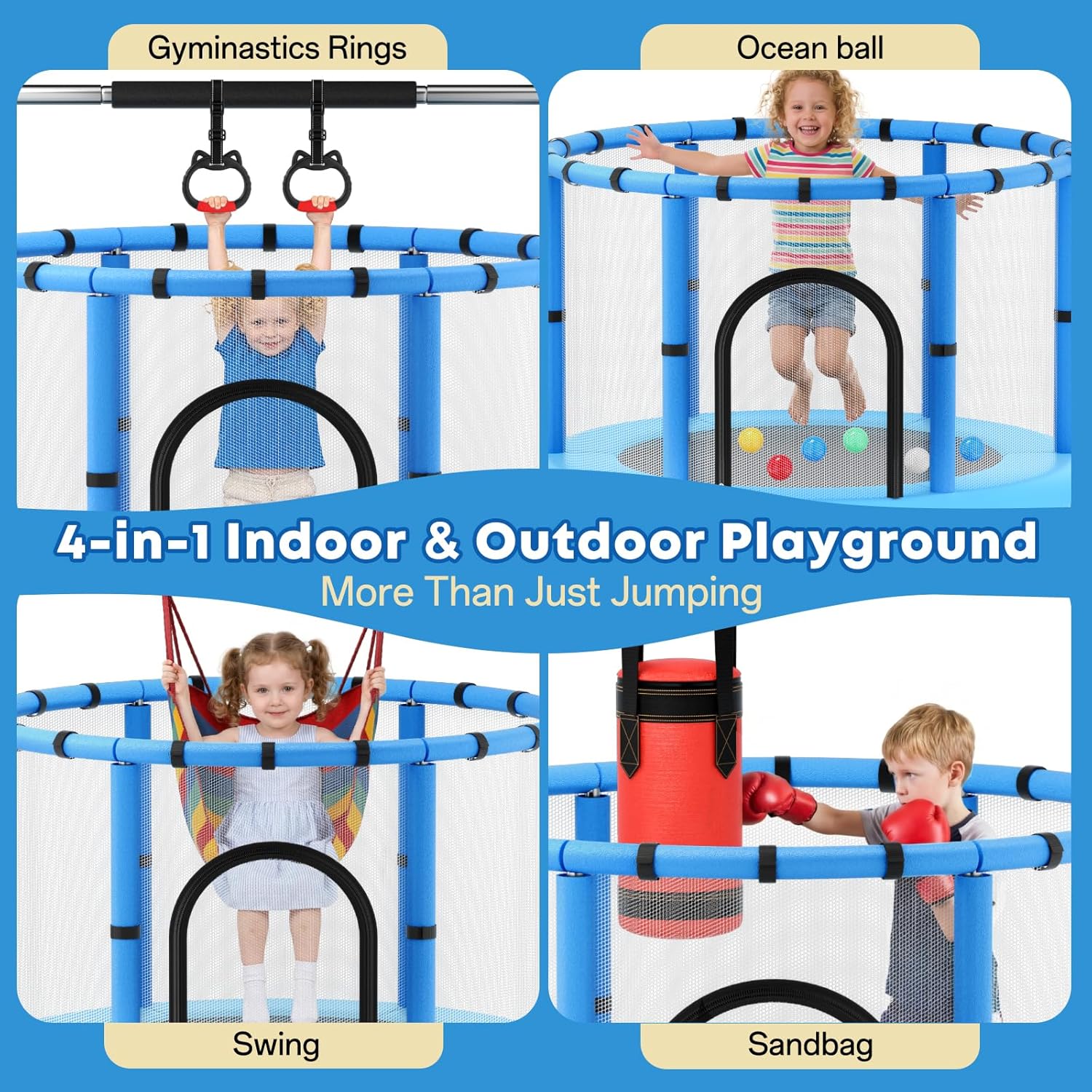 Toddler Trampoline,Trampoline  - Outdoor Furniture Modern avaliação e preço