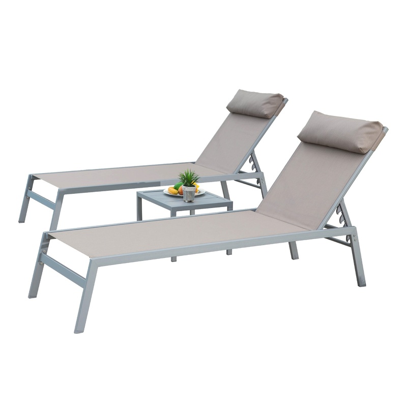 Aluminum Patio Chaise Lounge S - Deck Chair Lounger avaliação e preço