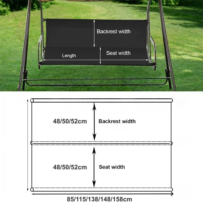 Waterproof Garden Swing Seat C - Outdoor Furniture Replacement Fabric avaliação e preço
