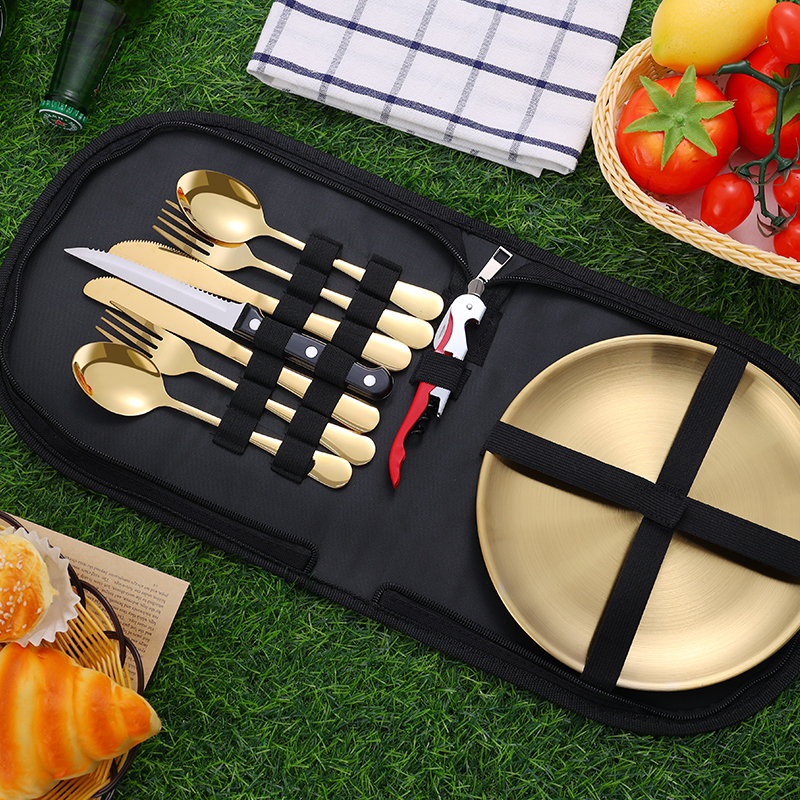10Pcs Camping Tableware Set 30 - Bistro Table Set avaliação e preço