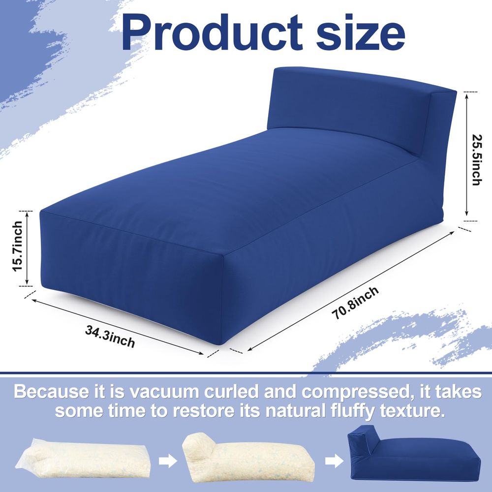 Bean Bag Lounger Chair 70 Pati - Deck Chair Lounger avaliação e preço